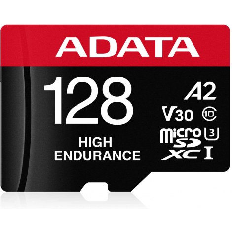 ADATA | AUSDX128GUI3V30SHA2-RA1 Memory Card | 128 GB | MicroSDXC | Flash memory class 10 | Adapter - 3